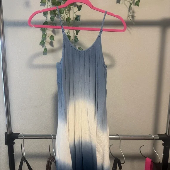 Knox Rose Blue Textured Hombre Dress - Picture 2 of 3